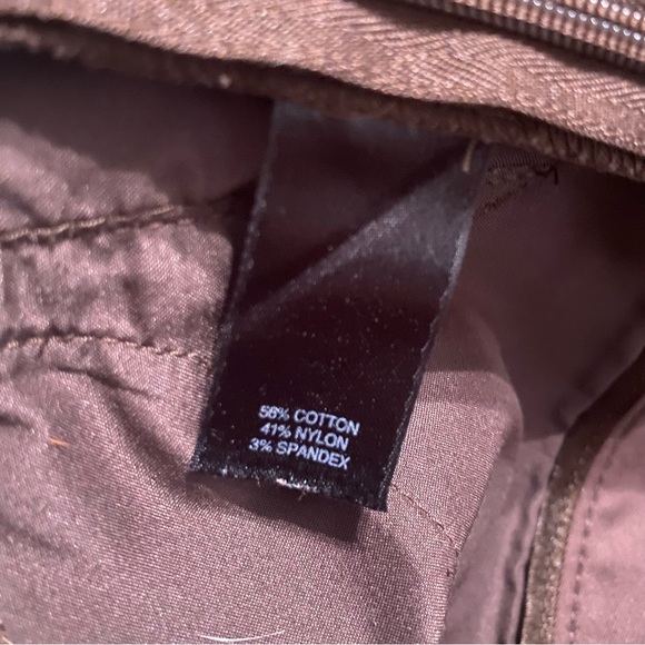 WHBM Brown Side Zip Slim Ankle Cropped Pants - Picture 5 of 6